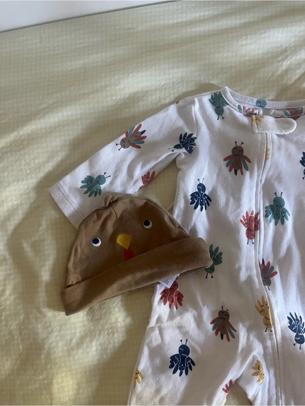 Carters Thanksgiving pj with beanie